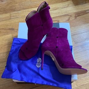 Ankle Aquazzura Boots Purple